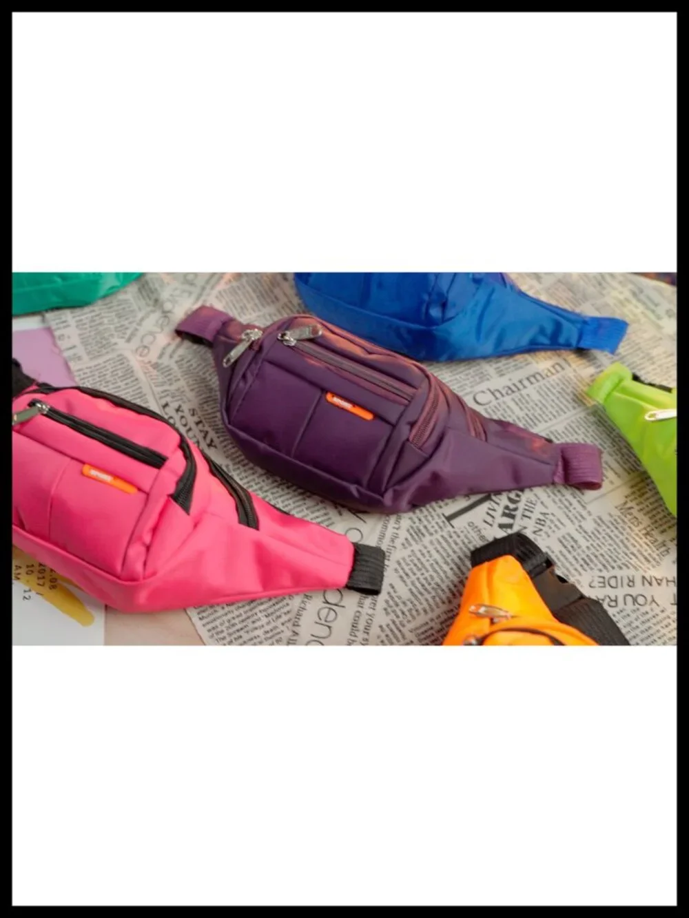 Plus Size Crossbody Fanny Pack Waterproof Nylon Adjustable Waist Bag Hiking
